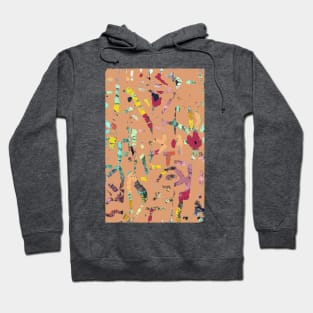 Coral Reef, Hawaiian surf fiber art and digital abstract Hoodie